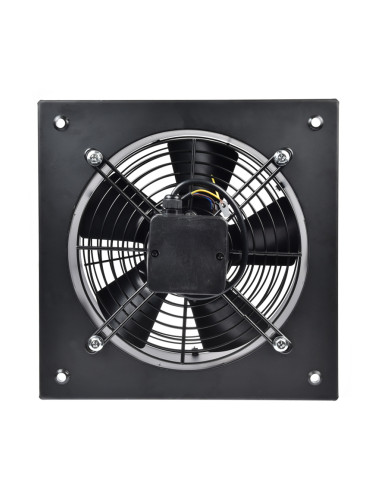 Вентилатор, промишлен, аксиален с решетка, ф350mm, 3270m3/h, 100W, 230VAC, с рамка, FDA-4E-350B