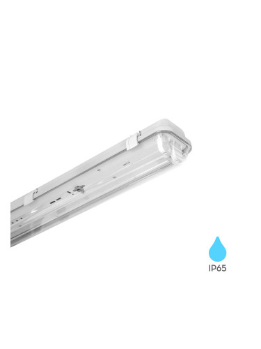 Влагозащитено LED осветително тяло AQUALINE, 2x20W, T8, 230VAC, IP65, 1200mm, едностранно, BT05-21282