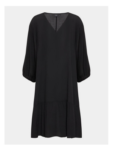 Zizzi Ежедневна рокля V00057I Черен Regular Fit