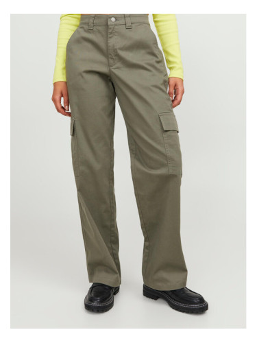 JJXX Текстилни панталони 12236946 Зелен Regular Fit