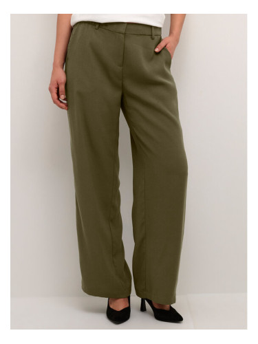 Cream Текстилни панталони Crcocamia 10611708 Зелен Regular Fit
