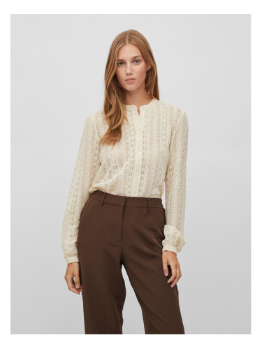 Vila Риза Chikka 14082977 Екрю Regular Fit