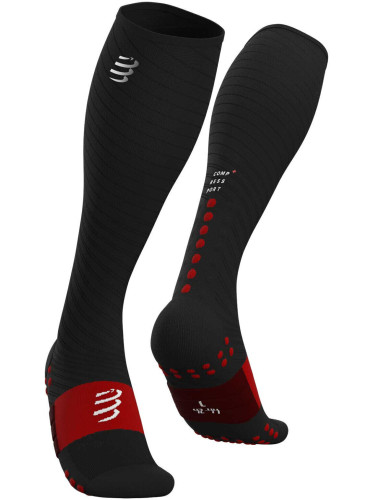 Compressport Full Recovery Black 4M Чорапи за бягане