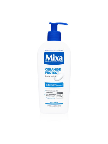 MIXA Ceramide Protect тоалетно мляко за тяло за суха или много суха кожа 400 мл.