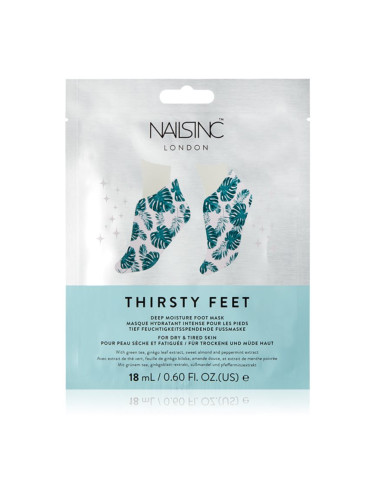 Nails Inc. Thirsty Feet хидратираща маска за крака 18 мл.