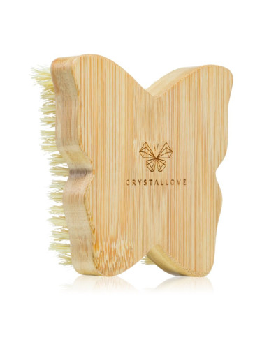 Crystallove Bamboo Butterfly Agave Body Brush четка за масаж за тяло 1 бр.