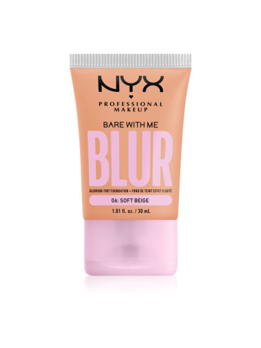 NYX Professional Makeup Bare With Me Blur Tint хидратиращ фон дьо тен цвят 06 Soft Beige 30 мл.