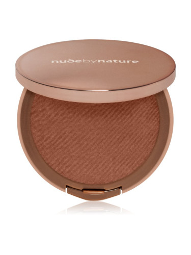Nude by Nature Flawless Pressed Powder Foundation компактна пудра цвят C8 Chocolate 10 гр.