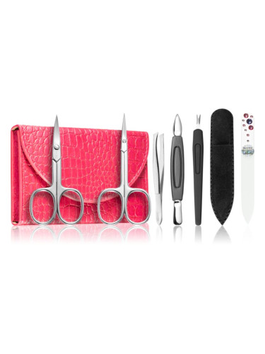 DuKaS Premium Line Solingen 214 комплект за маникюр + калъф Pink