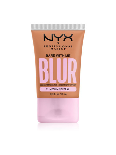 NYX Professional Makeup Bare With Me Blur Tint хидратиращ фон дьо тен цвят 11 Medium Neutral 30 мл.