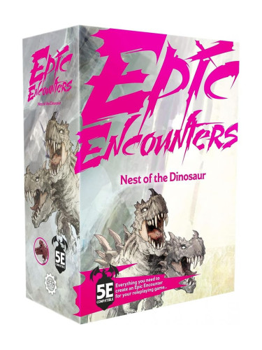 Допълнение за ролева игра Epic Encounters: Nest of the Dinosaur (D&amp;D 5e compatible)