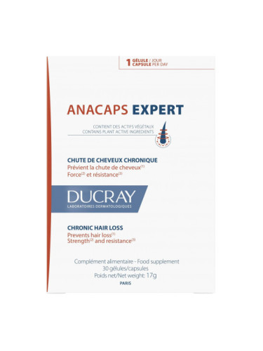 DUCRAY ANACAPS EXPERT Добавка при хроничен косопад 30 капс.