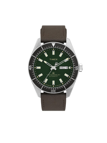 Часовник Timex Waterbury TW2V24700 Кафяв