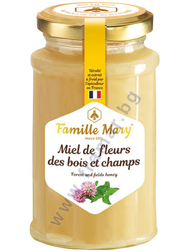 ПЧЕЛЕН МЕД БУКЕТ ОТ ПОЛСКИ И ГОРСКИ ЦВЕТЯ И БИЛКИ 360 г FAMILLE MARY