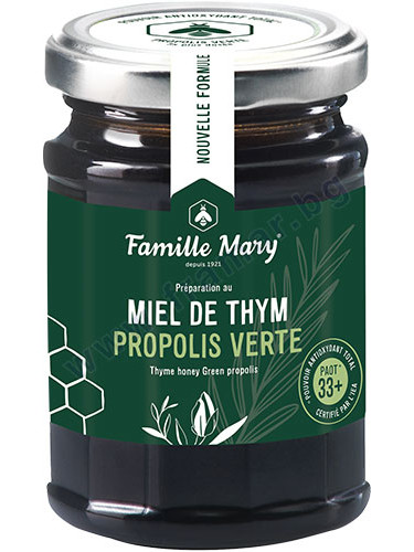 ПЧЕЛЕН МЕД ОТ МАЩЕРКА + ЗЕЛЕН ПРОПОЛИС 200 г FAMILLE MARY