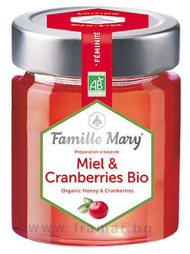 БИО АКАЦИЕВ МЕД + ЧЕРВЕНА БОРОВИНКА 170 г FAMILLE MARY