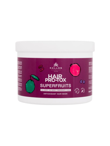 Kallos Cosmetics Hair Pro-Tox Superfruits Antioxidant Hair Mask Маска за коса за жени 500 ml