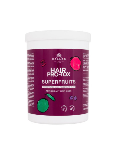 Kallos Cosmetics Hair Pro-Tox Superfruits Antioxidant Hair Mask Маска за коса за жени 1000 ml