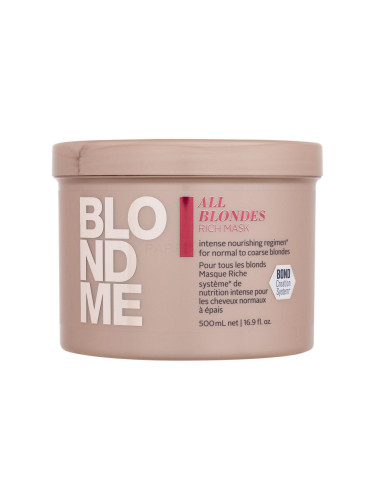 Schwarzkopf Professional Blond Me All Blondes Rich Mask Маска за коса за жени 500 ml