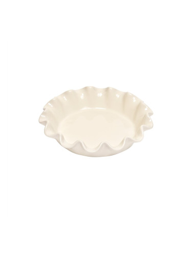 Керамична форма за пай EMILE HENRY RUFFLED PIE DISH - Ø27 см - цвят екрю