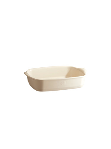 Керамична правоъгълна тава EMILE HENRY SMALL RECTANGULAR OVEN DISH малка - 30 х 19 см - цвят екрю