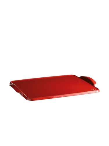 Керамична плоча за печене EMILE HENRY BAKING TRAY - 42 х 31 см - цвят червен