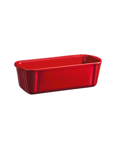 Керамична правоъгълна форма за печене EMILE HENRY LOAF BAKING DISH - 31.5 х 13.5 х h9 см - цвят червен