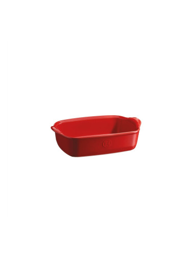 Керамична тава EMILE HENRY INDIVIDUAL OVEN DISH правоъгълна - 22 х 15 см - цвят червен