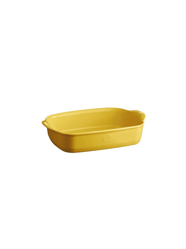 Керамична правоъгълна тава EMILE HENRY SMALL RECTANGULAR OVEN DISH малка - 30 х 19 см - цвят жълт