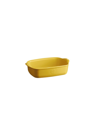 Керамична тава EMILE HENRY INDIVIDUAL OVEN DISH правоъгълна - 22 х 15 см - цвят жълт