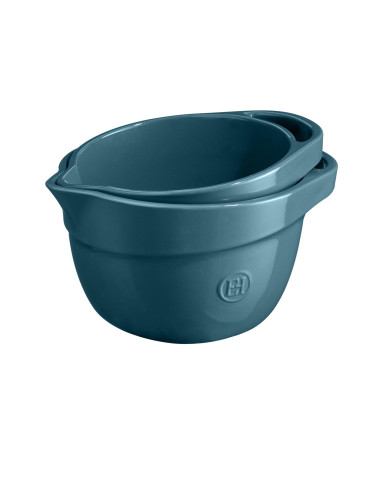 Керамична купа за смесване EMILE HENRY MIXING BOWL - 3.5 л - цвят синьо-зелен