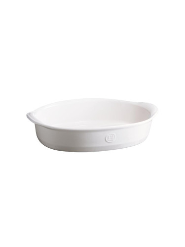 Керамична тава EMILE HENRY OVAL OVEN DISH овална - 35 х 22.5 см - цвят бял