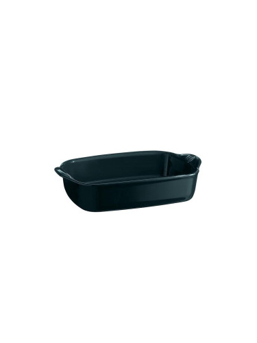 Керамична правоъгълна тава EMILE HENRY SMALL RECTANGULAR OVEN DISH малка - 30 х 19 см - цвят тъмнозелен