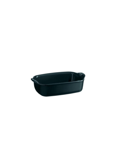 Керамична тава EMILE HENRY INDIVIDUAL OVEN DISH правоъгълна - 22 х 15 см - цвят тъмнозелен