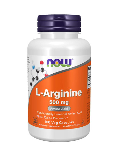 L-Arginine 500 мг  - 100 Капсули