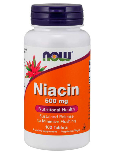 Vitamin B-3 (Niacin) 500 мг - 100 Таблетки