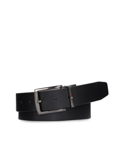 Tommy Hilfiger Мъжки колан Denton Reversible Leather Belt AM0AM11224 Черен