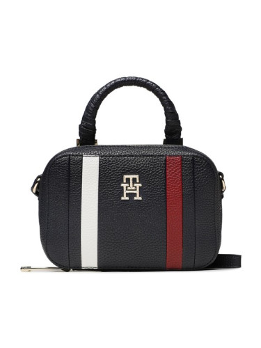 Tommy Hilfiger Дамска чанта Th Emblem Trunk Corp AW0AW15113 Тъмносин