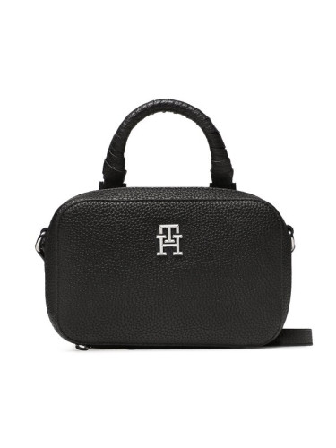 Tommy Hilfiger Дамска чанта Th Emlem Trunk AW0AW14880 Черен