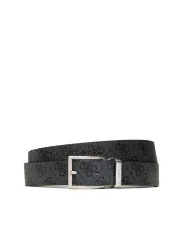 Guess Мъжки колан Vezzola Belts BM7543 LEA35 Черен