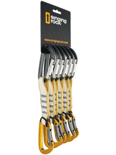 Singing Rock Colt 6Pack Quickdraw Yellow Solid Straight/Solid Bent Gate