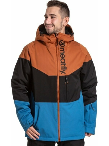 Meatfly Hoax Premium SNB & Ski Jacket Brown/Black/Blue L Ски яке