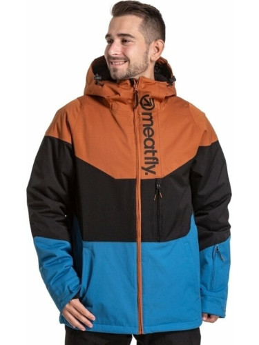 Meatfly Hoax Premium SNB & Ski Jacket Brown/Black/Blue XL Ски яке