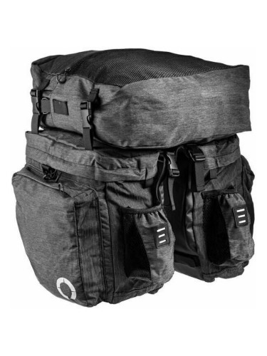 Longus Granite Двойна чанта за пътуване за велосипед Grey 35 L