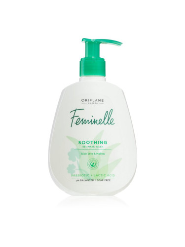 Oriflame Feminelle Soothing гел за интимна хигиена с успокояващ ефект Aloe Vera & Mallow 300 мл.