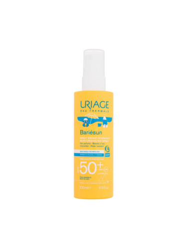 Uriage Bariésun Moisturizing Kid Spray SPF50+ Слънцезащитна козметика за тяло за деца 200 ml