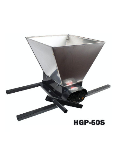Гроздомелачка ръчна 35 литра Elefant HGP-50S, INOX, 350-500 кг/час