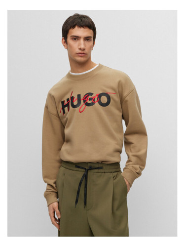 Hugo Суитшърт Droyko 50494558 Кафяв Relaxed Fit