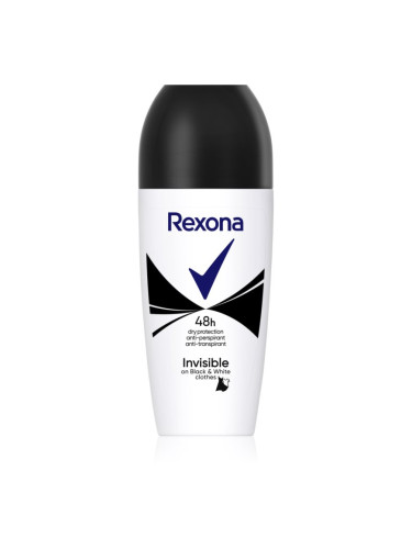 Rexona Invisible on Black + White Clothes рол-он и антиперспирант 48 часа 50 мл.