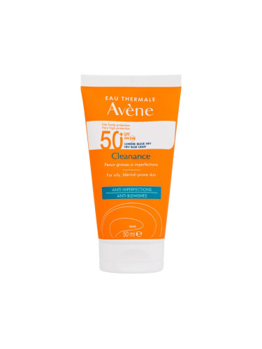 Avene Cleanance Anti-Blemishes SPF50+ Слънцезащитен продукт за лице за жени 50 ml